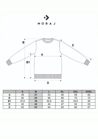 Bluza Damska Dresowa Bawełniana Bez Kaptura Wkładana Szara MORAJ