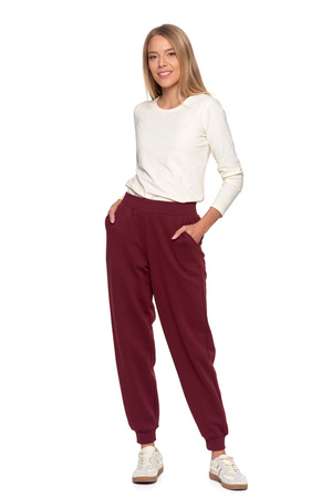 WYGODNE SPODNIE DAMSKIE DRESOWE KLASYCZNE WYSOKI STAN STYLOWE MORAJ