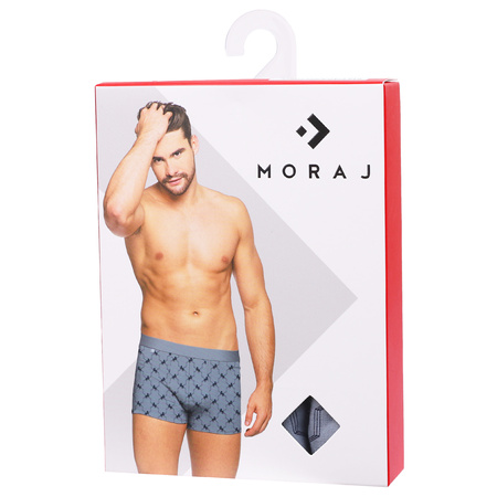BOKSERKI MĘSKIE KLASYCZNE DOPASOWANE MAJTKI BAWEŁNIANE MORAJ 2-PAK