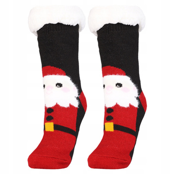 SKARPETKI ŚWIĄTECZNE CIEPŁE SKARPETY ANTYPOŚLIZGOWE r. UNI PREZENT MORAJ