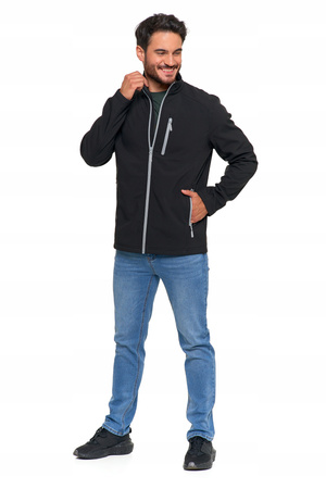 Kurtka SOFTSHELL Męska Przejściowa Wiatroszczelna bez kaptura MORAJ