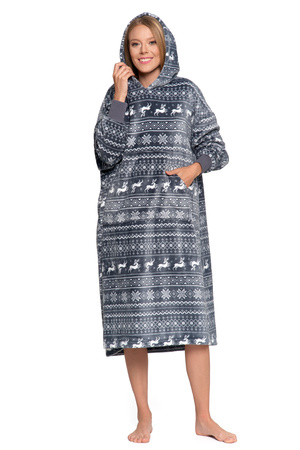 KOCOBLUZA CIEPŁA DUŻA BLUZA Z KAPTUREM KOC NA ZIMĘ OVERSIZE MORAJ