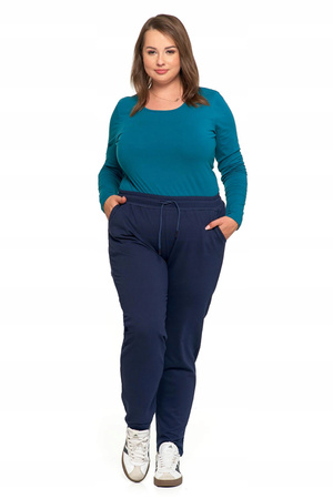 SPODNIE DRESOWE Damskie Klasyczne Proste Bez Ściągacza Plus Size MORAJ