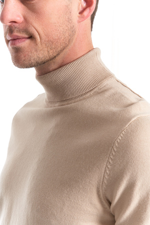 ELEGANCKI SWETER MĘSKI CIENKI GOLF KLASYCZNY GŁADKI DOPASOWANY MORAJ