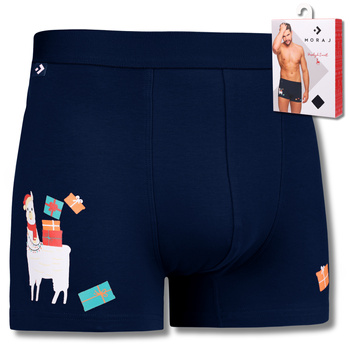 ŚWIĄTECZNE BOKSERKI MĘSKIE MAJTKI PREZENT NA ŚWIĘTA MIKOŁAJKI MORAJ