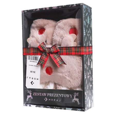 MORAJ ZESTAW PREZENTOWY ŚWIĄTECZNY UROCZY OPASKA NA OCZY I KAPCIE