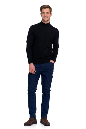 ELEGANCKI SWETER MĘSKI PÓŁGOLF KLASYCZNY GŁADKI MODNY DOPASOWANY MORAJ