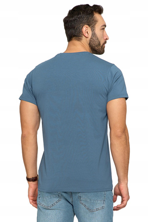 T-SHIRT PREMIUM MĘSKI Koszulka Gładka Bluzka z Haftem Logo MORAJ 