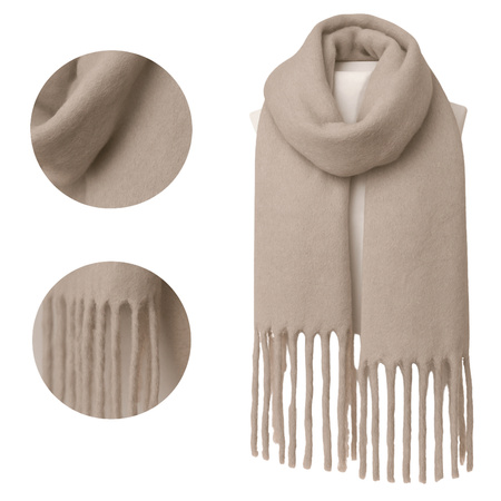 SZAL DAMSKI CIEPŁY SZALIK MORAJ GŁADKI KLASYCZNY DŁUGI NA ZIMĘ MIĘKKI