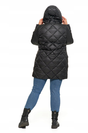 KURTKA DAMSKA PIKOWANA z Kapturem Przejściowa na Jesień Wiosnę MORAJ