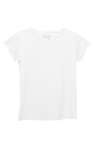 T-Shirt Damski Gładki Koszulka Bawełniana Klasyczna Dekolt V MORAJ