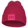 CZAPKA DAMSKA ZIMOWA PRĄŻKOWANA BEANIE NA CHŁODNE DNI MODNA NASZYWKA MORAJ