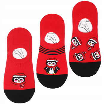 STOPKI ŚWIĄTECZNE Niskie Skarpetki PREZENT NA ŚWIĘTA 3-PAK MORAJ