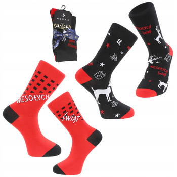 Skarpetki Świąteczne Moraj 2 pary PREZENT