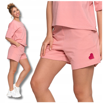 Szorty Damskie Luźne KRÓTKIE SPODENKI z Wysokim Stanem Stylowe MORAJ