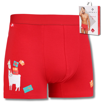 ŚWIĄTECZNE BOKSERKI MĘSKIE MAJTKI PREZENT NA ŚWIĘTA MIKOŁAJKI MORAJ