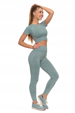 Legginsy Damskie Sportowe Wysoki Stan Kryjące Elastyczne Wygodne MORAJ 