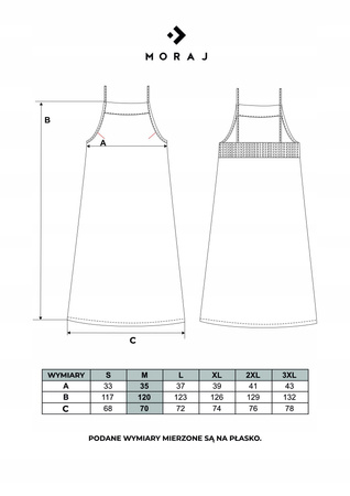 MORAJ Letnia sukienka maxi na ramiączkach