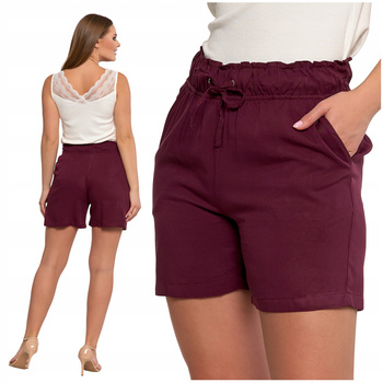 KRÓTKIE SPODENKI Szorty Damskie z Wysokim Stanem Wiązane Modne MORAJ