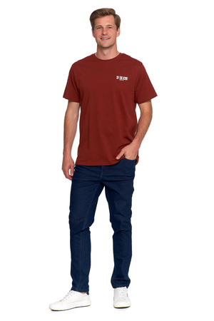 T-SHIRT MĘSKI Z KRÓTKIM RĘKAWEM KOSZULKA BLUZKA Z NADRUKIEM MODNA MORAJ