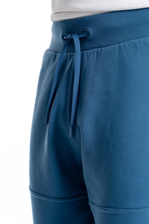 CIEPŁE SPODNIE DRESOWE MĘSKIE JOGGERY ZE ŚCIĄGACZAMI OCIEPLANE MORAJ