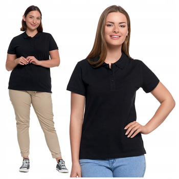 Koszulka Polo Damska Klasyczna Polówka z Kołnierzykiem Bawełniana MORAJ