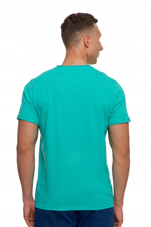 T-SHIRT MĘSKI Z KRÓTKIM RĘKAWEM GŁADKA KOSZULKA BAWEŁNIANA BLUZKA MORAJ 