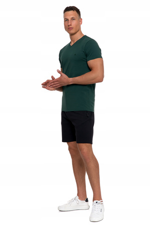 T-SHIRT MĘSKI PREMIUM Koszulka z Krótkim Rękawem Gładka Slim Fit MORAJ 