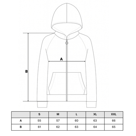 BLUZA DAMSKA DRESOWA ROZPINANA NA ZAMEK Z KAPTUREM KLASYCZNA MORAJ