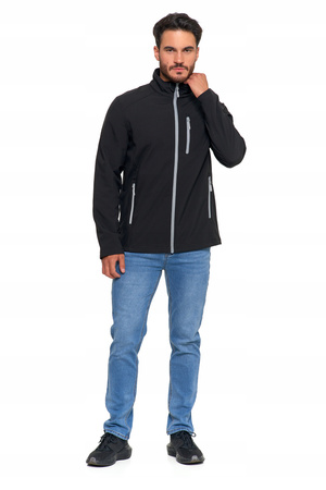 Kurtka SOFTSHELL Męska Przejściowa Wiatroszczelna bez kaptura MORAJ