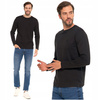 KOSZULKA MĘSKA Na Długi Rękaw Longsleeve Gładka Klasyczna Prosta MORAJ 