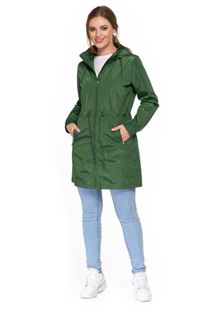 KURTKA DAMSKA PRZEJŚCIOWA Z KAPTUREM PARKA ELEGANCKI PŁASZCZ MORAJ