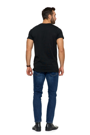 T-Shirt Męski PREMIUM Koszulka na Krótki Rękaw Bawełna Czesana MORAJ