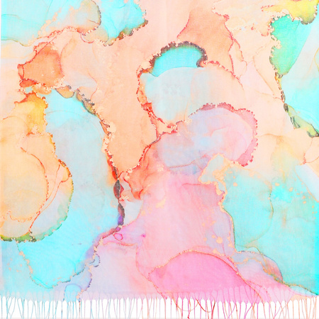 Szal Damski Duży z Frędzlami Gładki Kolorowy Modny Wiosenny Szalik MORAJ