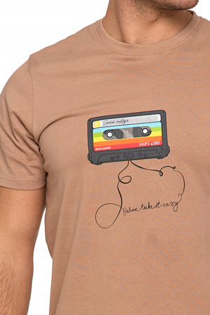T-Shirt Męski Klasyczny Koszulka na Krótki Rękaw Modny Nadruk MORAJ 