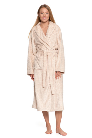 CIEPŁY SZLAFROK DAMSKI DŁUGI ELEGNACKI NA PREZENT PUSZYSTY MODNY MORAJ