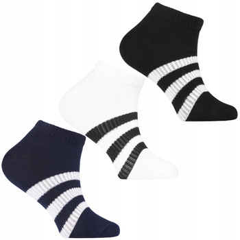 Skarpetki Stopki Dziecięce Czarno Białe Skarpety do Kostki MORAJ 3PAK