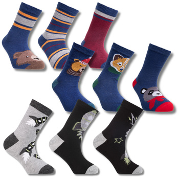 SKARPETY DZIECIĘCE MORAJ SKARPETKI CHŁOPIĘCE KLASYCZNE WYGODNE 9-PAR