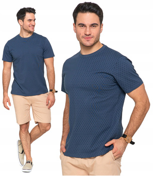 T-Shirt Męski Klasyczny Koszulka na Krótki Rękaw Modne Wzory MORAJ
