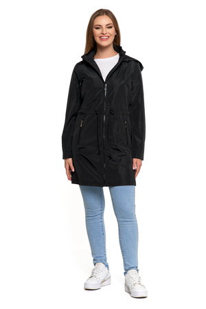 KURTKA DAMSKA PRZEJŚCIOWA Z KAPTUREM PARKA ELEGANCKI PŁASZCZ MORAJ