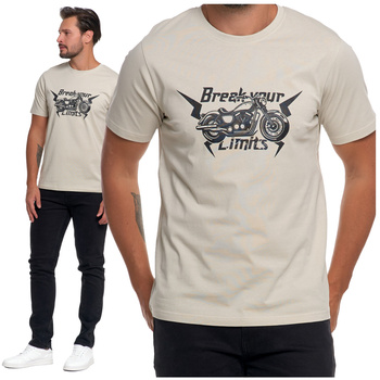 T-SHIRT MĘSKI Z KRÓTKIM RĘKAWEM GŁADKA KOSZULKA BAWEŁNIANA BLUZKA MORAJ