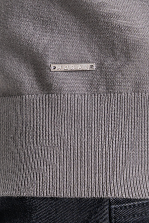 ELEGANCKI SWETER MĘSKI CIENKI GOLF KLASYCZNY GŁADKI DOPASOWANY MORAJ