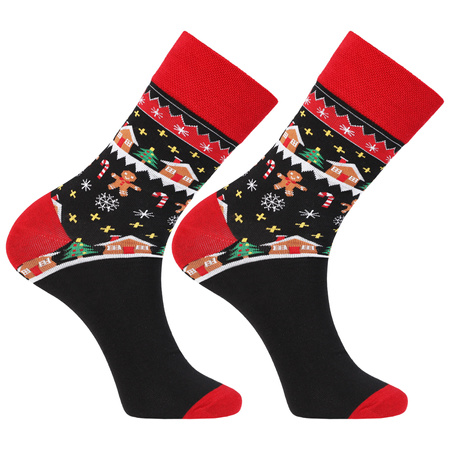 BOKSERKI MĘSKIE W KARTONIKU ŚWIĄTECZNE SKARPETY PREZENT PIERNIKI MORAJ