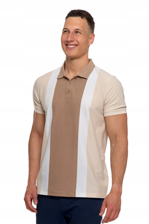 Elegancki T-Shirt Koszulka Polo Polówka z Krótkim Rękawem Modna MORAJ 