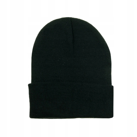 Czapka Męska Klasyczna Beanie Czarna MORAJ