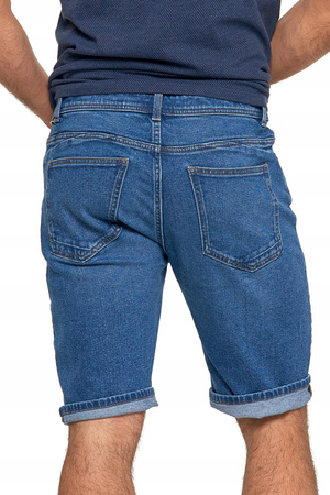 SPODENKI JEANSOWE Szorty Męskie Na Lato Bawełniane Jeans Wygodne MORAJ 