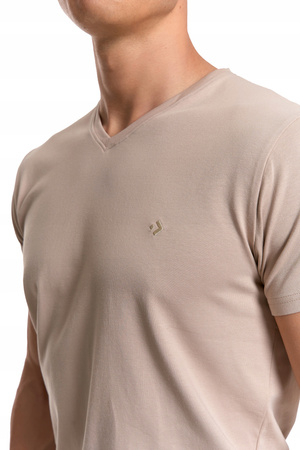 T-SHIRT MĘSKI PREMIUM Koszulka z Krótkim Rękawem Gładka Slim Fit MORAJ 