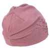 CZAPKA DAMSKA ZIMOWA Z KRYSZTAŁKAMI BEANIE KLASYCZNA CIEPŁA NA JESIEŃ MORAJ