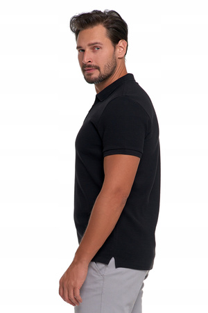 Elegancki T-Shirt Koszulka Polo Polówka Na Zamek Krótki Rękaw MORAJ 