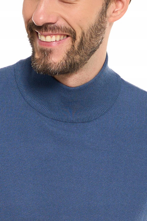 Elegancki SWETER MĘSKI Półgolf Klasyczny Stylowy Sweterek Ze Stójką MORAJ 